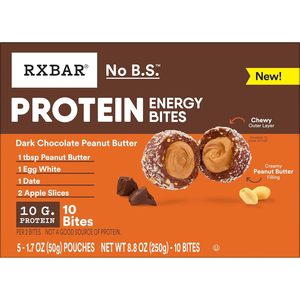 RXBAR Bocadillos Energéticos de Proteína, Snacks Energéticos Sin Gluten, Snacks de Proteína, Chocolate Negro con Mantequilla de Cacahuete (60 Bocadillos) - Product Image 5