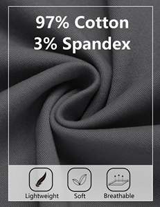 Pantalones Cargo Casuales Rectos para Hombre al por Mayor, Color Sólido, Alta Calidad, Ecológicos, Ligeros, 100% Algodón, Hechos en Pakistán - Product Image 6