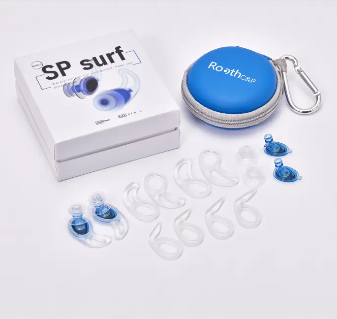 2024 수영 귀마개 실리콘 서핑 귀마개 방수 귀마개 수상 스포츠를위한 개인 보호 장비 귀마개