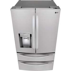 Réfrigérateur à portes françaises de 28 pieds cubes, modèle 2024, avec 4 portes, équipement de refroidissement domestique, 2 haut-parleurs, woofer de 1,25 pouces - Product Image 5