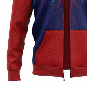 Sweat à capuche zippé pour homme, design oversize, en molleton de coton/polyester, séchage rapide, écologique, personnalisable avec logo, OEM. - Product Image 5