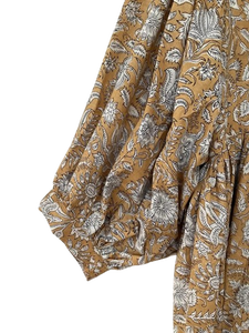 ชุดมินิเดรสคอโอ ผ้าฝ้าย 100% ล้างทำความสะอาดได้ เป็นมิตรกับสิ่งแวดล้อม ดีไซน์ลายทางยาว พร้อมเชือกผูก - Product Image 4