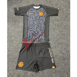 Custom No Gi Set Rashguards Mma Shorts Sets Sublimation Printing <b>Grappling</b> Bjj Mma Shorts Rash Guards Sets Made in Pakistan - Product Image 2