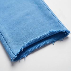 Pantalon évasé streetwear délavé à l'acide, 100% coton molletonné, logo personnalisé, pantalon délavé, pantalon en molleton, couleur personnalisée, vêtements décontractés - Product Image 6