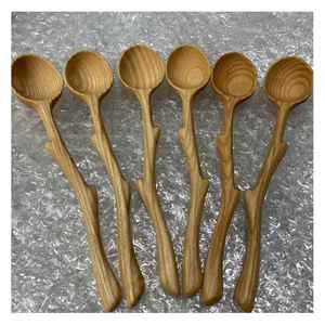 Natural <b>Wood</b> Spoon Set Vietnam Supplier Eco-Friendly <b>Cooking</b> and Serving <b>Utensils</b> Handmade for Global Export Market - Product Image 1