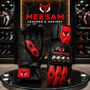 Guantes de Motociclismo de Cuero para Carreras, Modelos 2027, Protección Completa para las Manos, Guantes Transpirables con Ventilación Lateral - Product Image 6