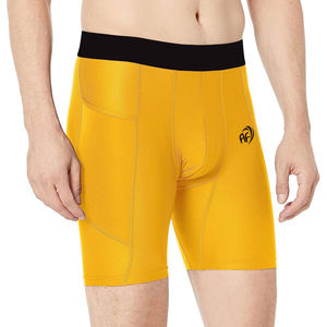 Short de course de gymnastique pour hommes en toile respirante légère Compression à séchage rapide taille élastique motif solide numérique teint uni - Product Image 2