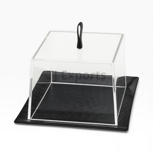 Bandeja Rectangular de Acrílico para Servir Chocolate con Patas Elevadas en Forma de Bola para Presentación Moderna de Postres y Buffet - Product Image 3