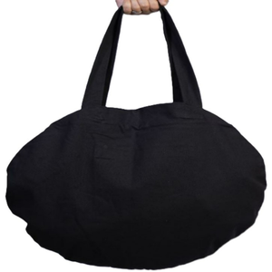 Sac fourre-tout en toile de coton 100% personnalisé avec logo musical, impression de logo personnalisée, sac de shopping écologique réutilisable pour femmes avec fermeture éclair - Product Image 3