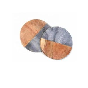 Posavasos para alimentos Posavasos de madera de fábrica Posavasos de madera natural a granel con logotipo de grabado láser - Product Image 2