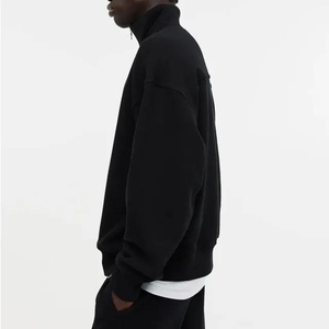 <b>Men's</b> Long Sleeve <b>Half</b> <b>Zip</b> <b>Sweatshirts</b> Custom Wholesale Hip Hop Street Wear for Winter <b>Men</b> Street Wear <b>Zip</b> up High Neck Fleece - Product Image 3