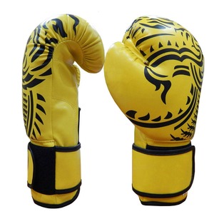 Premium Brown Synthetic Leather Training Gloves with Tribal Pattern Design and High Density Foam Padding for Gym and <b>Bag</b> Work - Product Image 3