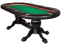 Table de poker pliable personnalisable de luxe moderne Table de poker ovale et carrée portable Design de roulette Table de jeu de casino de la meilleure qualité