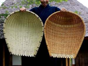 Panier à nourriture en bambou tissé à la main en forme de bateau, plateau de service naturel - Product Image 3