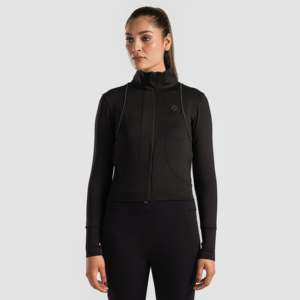 เสื้อแจ็คเก็ตฟิตเนส Aero Fit Slim สีดำ - Product Image 2