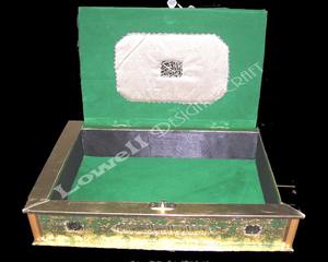 Caja de Corán de madera ajustable, respetuosa con el medio ambiente, hecha a mano con terciopelo, soporte para libros sagrados de Arabia Saudita, artesanías de madera y grabado de carteles de pared - Product Image 4