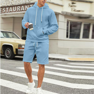 Ensembles courts à capuche Ensembles courts à capuche à séchage rapide Offre Spéciale hommes Ensemble court à capuche respirant Pull personnalisé - Product Image 3