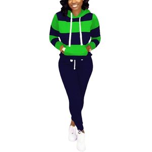 Survêtements d'hiver deux pièces à manches longues pour femmes de grande taille Sweat à capuche et pantalon de survêtement 2 couleurs avec sublimation pour les sports d'hiver - Product Image 2