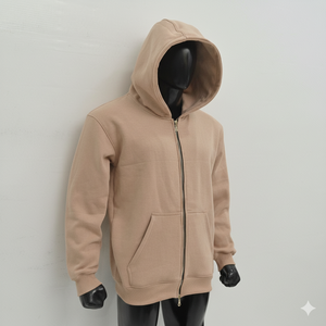 Nouveau sweat à capuche oversize en coton 100% pour homme, logo brodé personnalisé, poids lourd pour l'hiver, confortable et respirant - Product Image 2