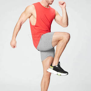 Vêtements de sport de rue personnalisés pour hommes de grande taille 100% short de survêtement en coton pour l'extérieur motif solide - Product Image 3