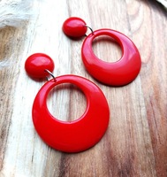 Resin <strong>Embroidery</strong> Earrings Handmade Stainless Steel Fashion Jewelry for Women Girls Classic Wedding Look High Quality