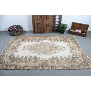 Grand tapis turc vintage 5,9x8,2 pi (179x249 cm), tapis camouflage marron - Product Image 3