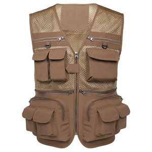 Meilleur gilet de pêche pour homme, respirant, bon prix, look urbain, couleur unie, gilet de pêche pour homme - Product Image 4