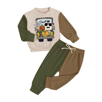 Enfants Tenues 11-12 Ans D'âge Halloween Fantôme En Gros Boutique Bébé Costume Échiquier Filles Sport Vêtements Ensemble