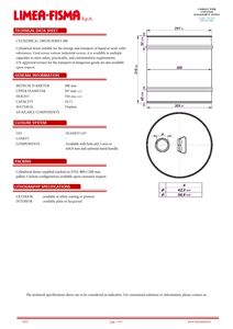 ถังทรงกระบอกทำจากเหล็กวิลาดขนาด 19.7 ลิตร เส้นผ่านศูนย์กลาง 300 x 310 มม. สามารถปรับแต่งได้ พร้อมหูหิ้วและรูเท - Product Image 6