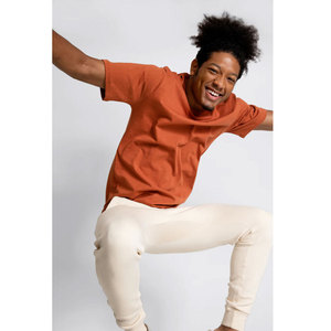 Lane Seven Apparel เสื้อยืดสีดำเฮฟวี่เวทกำหนดเองเสื้อยืดโอเวอร์ไซส์สะพายไหล่100% ผ้าฝ้าย - Product Image 3