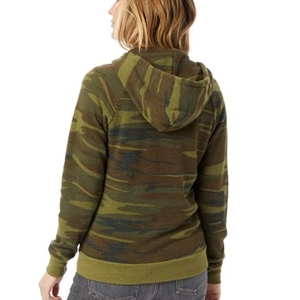 Sudaderas con capucha ajustadas con cremallera para mujer, sudaderas con cremallera teñidas lisas bordadas transpirables con tu propio logotipo para adultos - Product Image 4