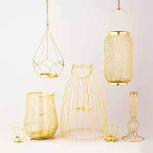 Linterna de vela de hierro y vidrio blanca decorativa, linterna de boda para Bodas de interior y exterior por decor IMPEX - Product Image 4