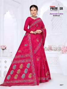 Sarees de algodón informales de calidad de exportación, tela transpirable de secado rápido para fiestas, pedidos a granel disponibles, envío internacional - Product Image 6