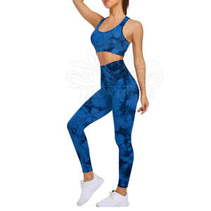 Vente directe d'usine ensemble de yoga pour femmes vêtements de fitness et d'entraînement ensemble de yoga pour femmes ensemble de yoga pour femmes taille haute - Product Image 2