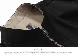 Veste de moto pour homme sur mesure de haute qualité 2025, denim coupe-vent imperméable à séchage rapide, coupe ajustée, grande taille, décontractée automne-hiver - Product Image 5