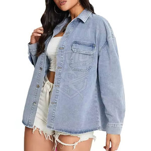 Chemise en jean pour femme en coton respirant à séchage rapide, confortable, prix abordable, usage décontracté, quantité en gros - Product Image 6