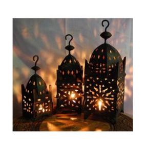 <b>Hanging</b> Moroccan Style Metal Lantern Perfect Christmas Ethnic Decor for Weddings Outdoor <b>Garden</b> <b>Lighting</b> Restaurant Ambiance - Product Image 1