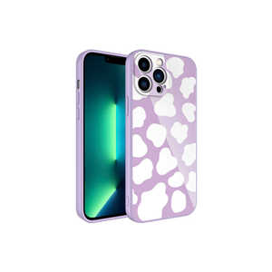 Étui en silicone dur époxy à motifs pour iPhone 13 Pro Max, anti-traces de doigts, protection de l'appareil photo, couverture élégante, styles INS, modèle A98 5G - Product Image 1