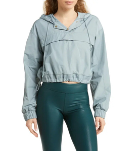 Nueva chaqueta cortavientos de nailon de estilo moderno para mujer, chaqueta cortavientos de verano de poliéster 100% con bloque de Color transpirable personalizado para mujer - Product Image 3