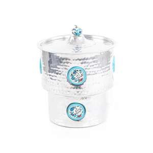 Top Quality Wooden Work Hotpot with Inner <b>Steel</b> Lid with Knob Casserole Premium Best <b>Pot</b> Use in Family Gathering at Sale Price - Product Image 3