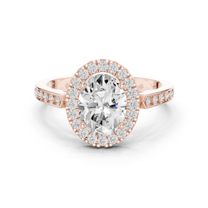 ชุดแหวนเจ้าสาวโมอิสซาไนต์10K พร้อมสายรัดนิรันดร์ - Product Image 2