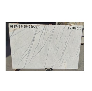 Mármol blanco lila de 18mm de alta calidad pulido con vetas naturales para baldosas elegantes paneles de pared mesas casas modernas - Product Image 1