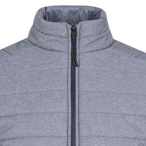 Ventes en gros de vestes en jean pour hommes de haute qualité, imperméables, respirantes, à col montant, avec logo sur le devant, pour l'hiver - Product Image 3