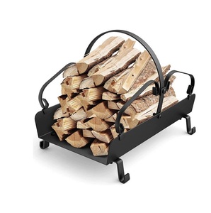 Porte-bûche en métal décoratif et esthétique de conception de qualité supérieure d'arrivée chaude pour le support rustique de bois de chauffage en métal de jardin de maison - Product Image 4
