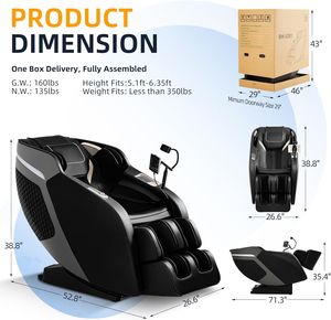 Appareil de massage à commande vocale, fauteuil de massage multifonctionnel compact à commande vocale, capsule spatiale, massage musculaire complet du corps - Product Image 2