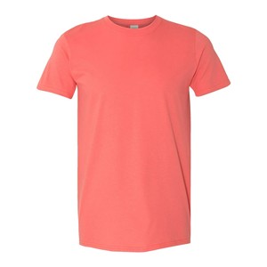 Coral Silk Men's Premium Quality Summer T-Shirt Slim Fit y transpirable 100% Cotton Casual Jersey Low MOQ Custom Wholesale - Product Image 1