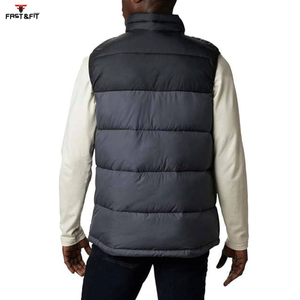 Gilet matelassé réversible pour homme de haute qualité, chaud pour l'hiver, formel, imperméable, respirant, coupe-vent, service OEM, anti-rides, 100% - Product Image 2