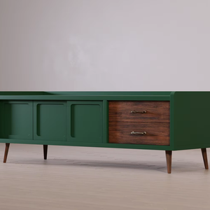 Mesa de TV de diseño moderno de madera maciza de teca de alta calidad para muebles de sala de estar, muebles para el hogar - Product Image 1