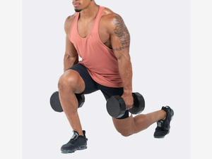 Men's Custom Design Gym Workout Tank Top Singlet Fitness Stringer <b>Muscle</b> Fit Shirt Stonewashed Spandex - Product Image 4