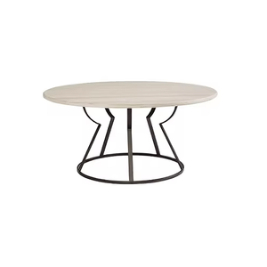 Table basse moderne de qualité supérieure avec plateau en marbre, design unique, ensemble de luxe, base en métal, vente directe d'usine, meubles de salon - Product Image 1